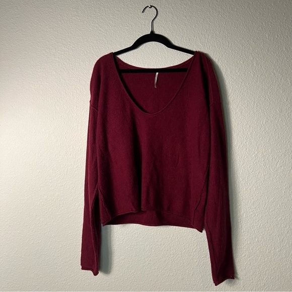 Free People Sweaters - Free People Cashmere V Neck Sweater Size Small